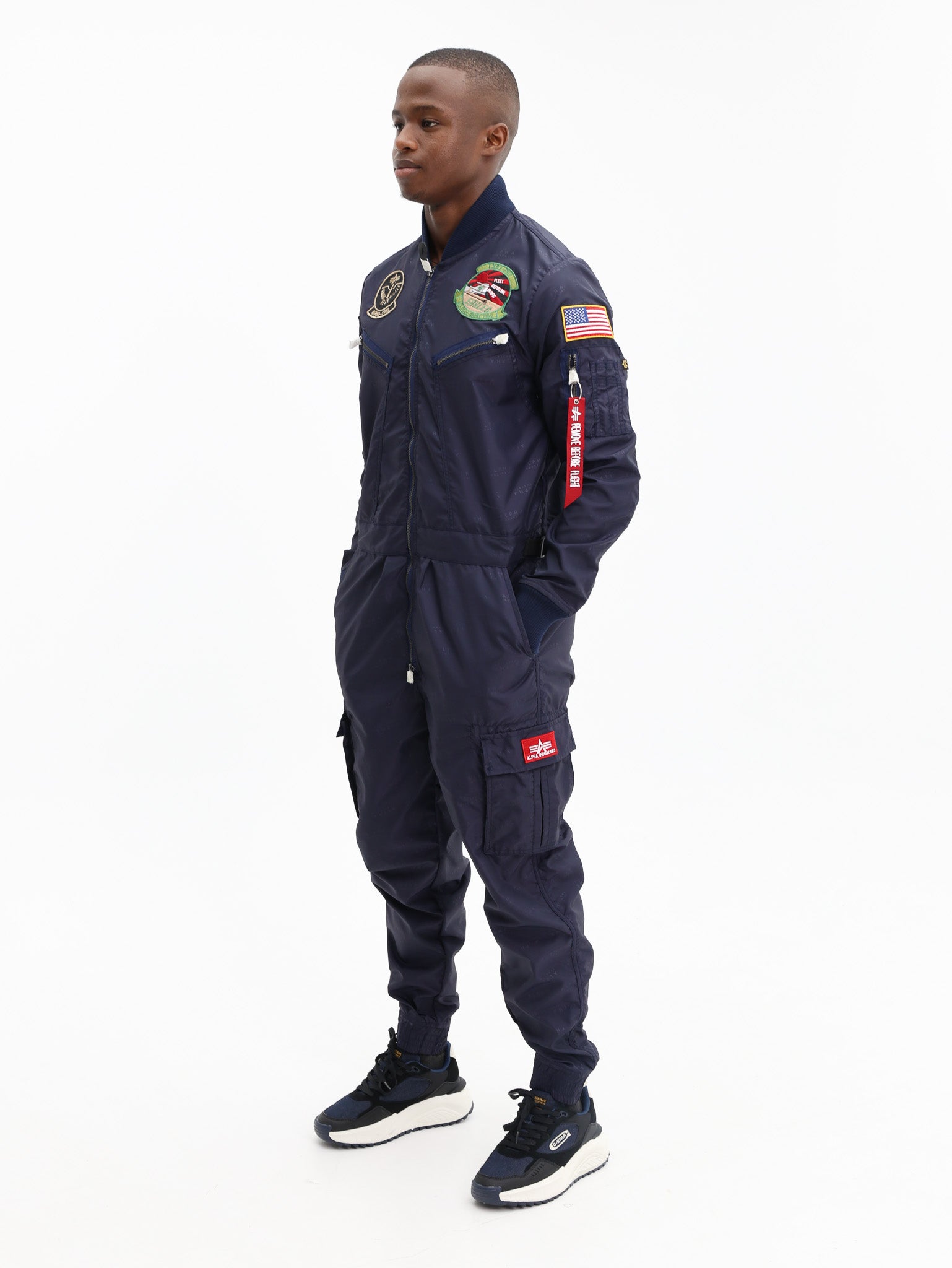 Alpha Flight Suit Nylon Navy